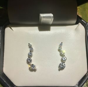 Graduating Swarovski Crystal Drop Earrings